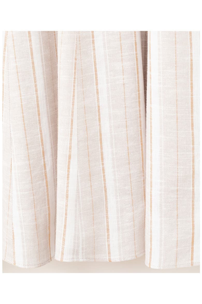 Striped Linen Blend Dress, Alternate, color, LIGHT/ PASTEL GREY
