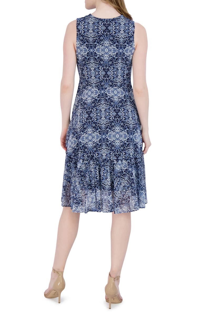 Robbie Bee Faux Wrap Midi Dress, Alternate, color, 