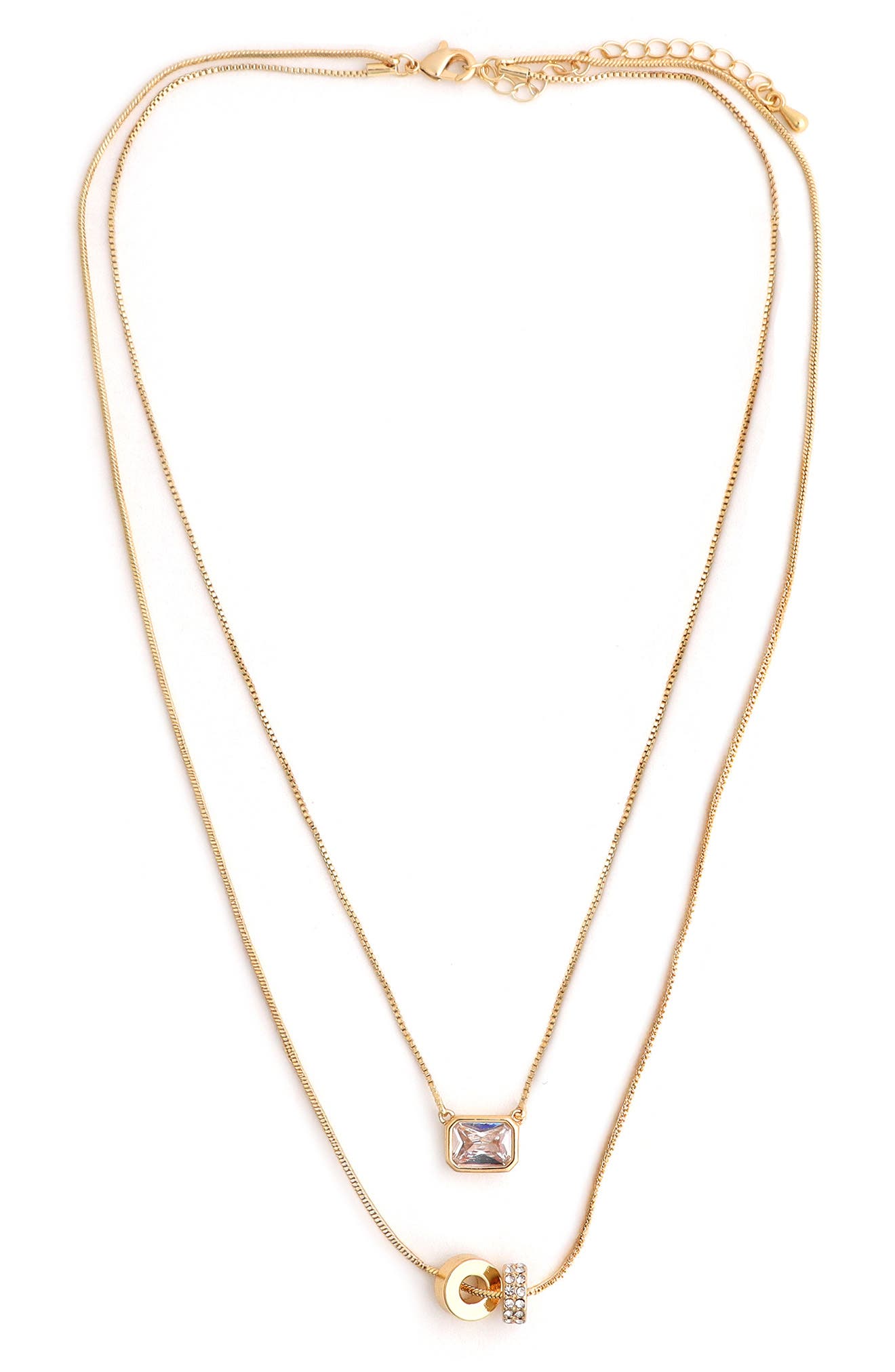 Panacea Double Layered Barrel Bead Necklace