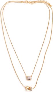 Panacea Double Layered Barrel Bead Necklace