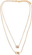 Panacea Double Layered Barrel Bead Necklace