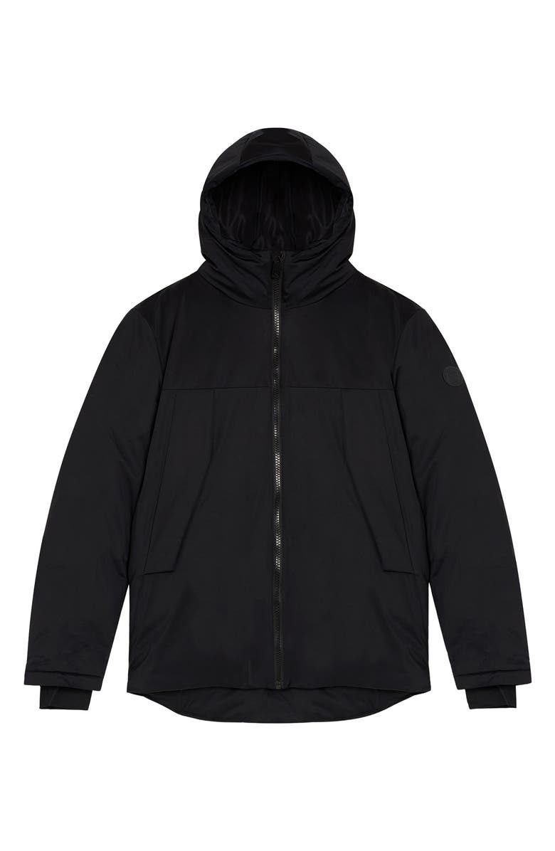 Noize Hans Mid Length Hooded Parka, Alternate, color, Black