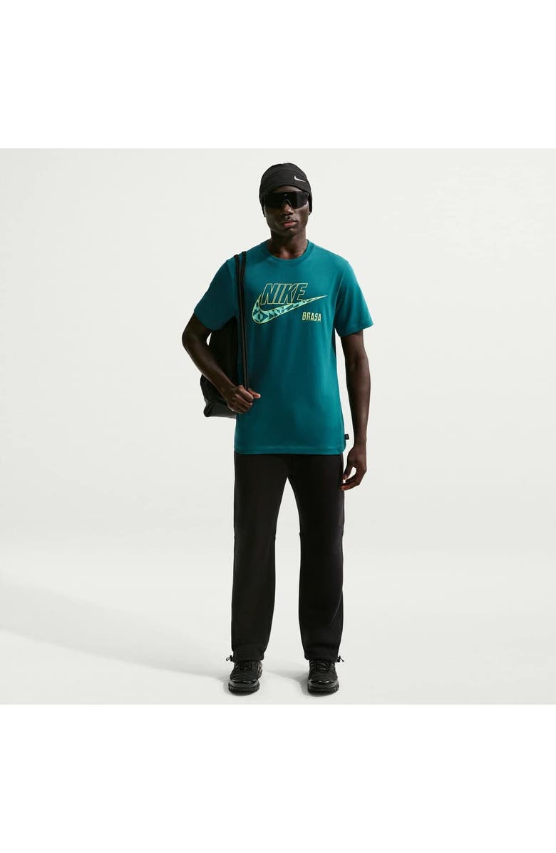 Nike Men's Nike Green Brazil National Team Futura T-Shirt, Main, color, Green