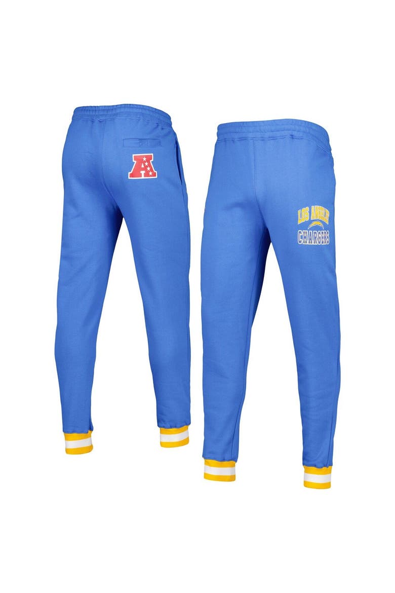 Men's Starter Powder Blue Los Angeles Chargers Blitz Fleece Jogger Pants, Main, color, Powder Blue