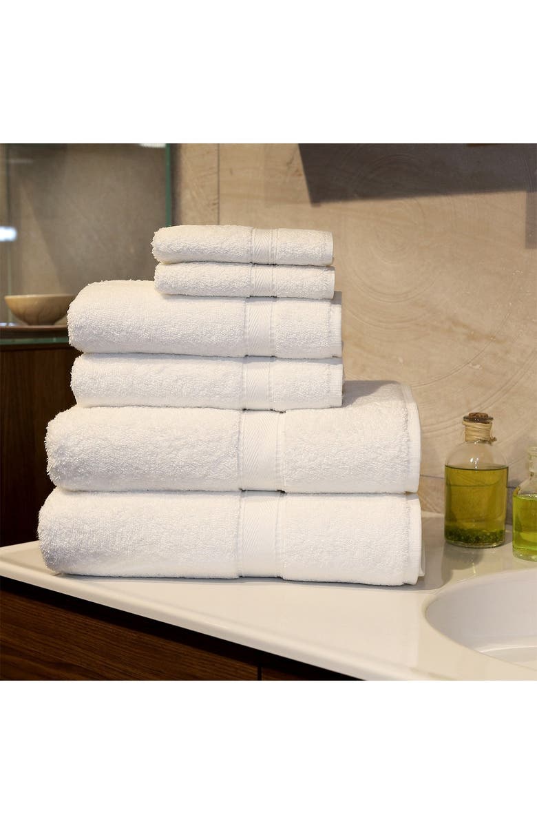 Linum Home Textiles Sinemis Terry 6-Piece Towel Set - White, Main, color, White