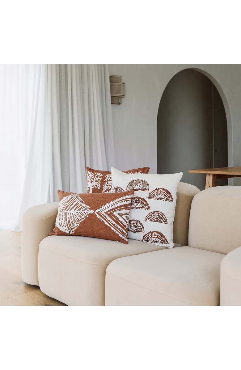 Naki & Ssam Oceanic elegance artisan print fish lumbar pillow cover, Alternate, color, 