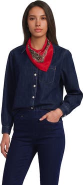 Lands' End Printed Square Scarf