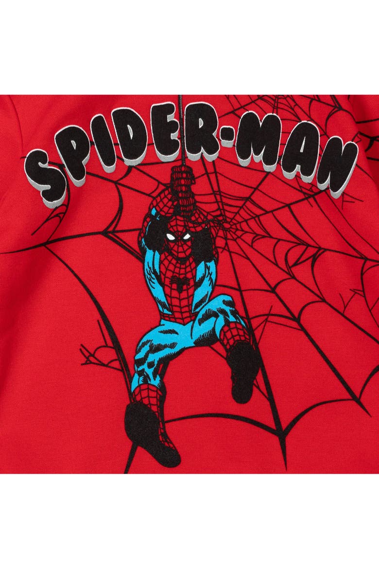 Spider-Man Fleece Sweatshirt and Joggers Set, Alternate, color, Spider Man Black Red