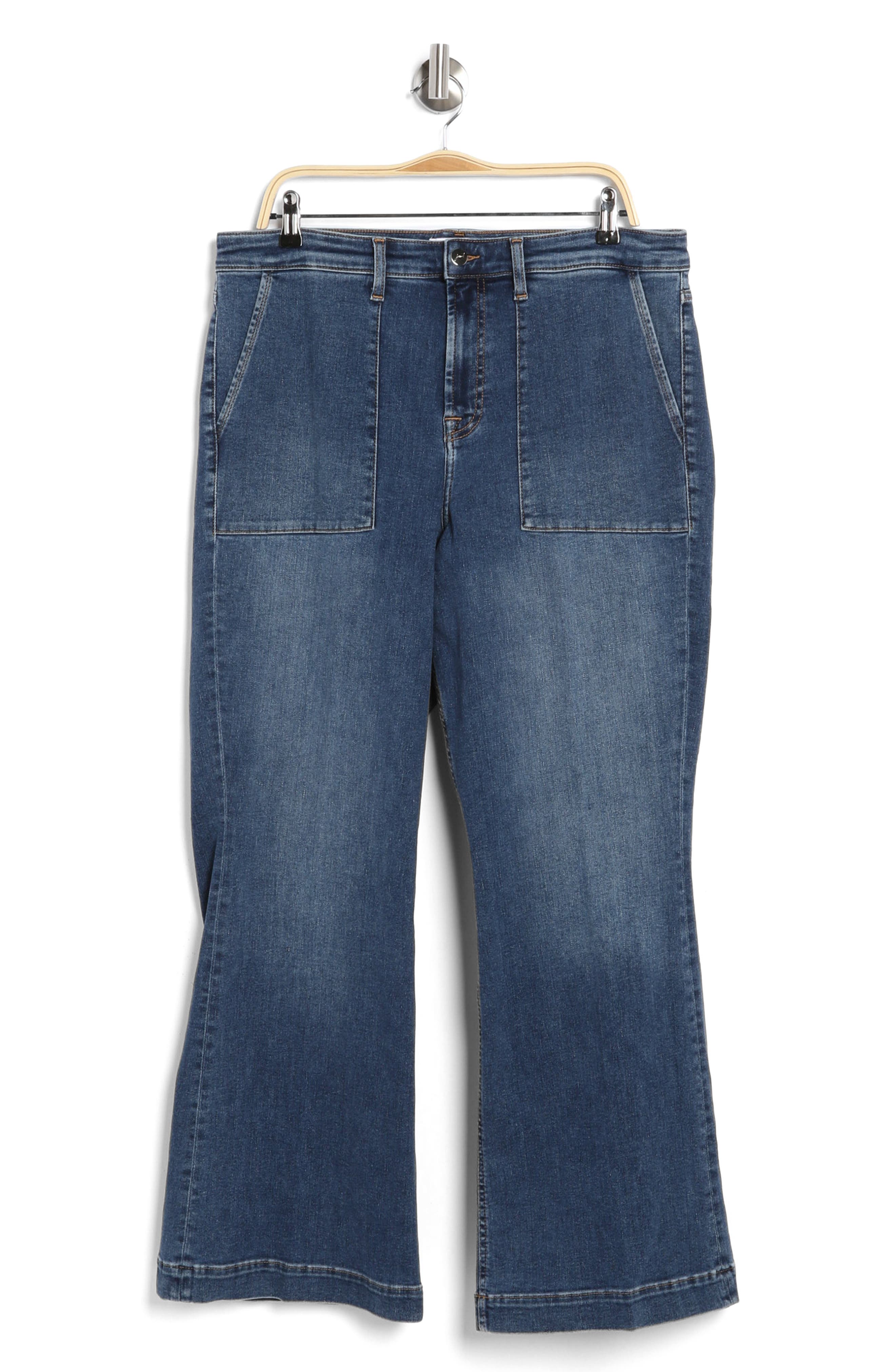JEN7 by 7 For All Mankind Patch Pocket Flare Pants (Women) | Nordstromrack