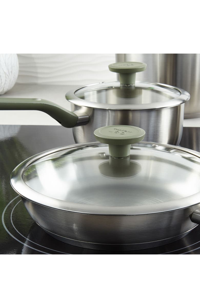 BergHOFF Leo Bolt 8-Piece Cookware Set, Alternate, color, Green