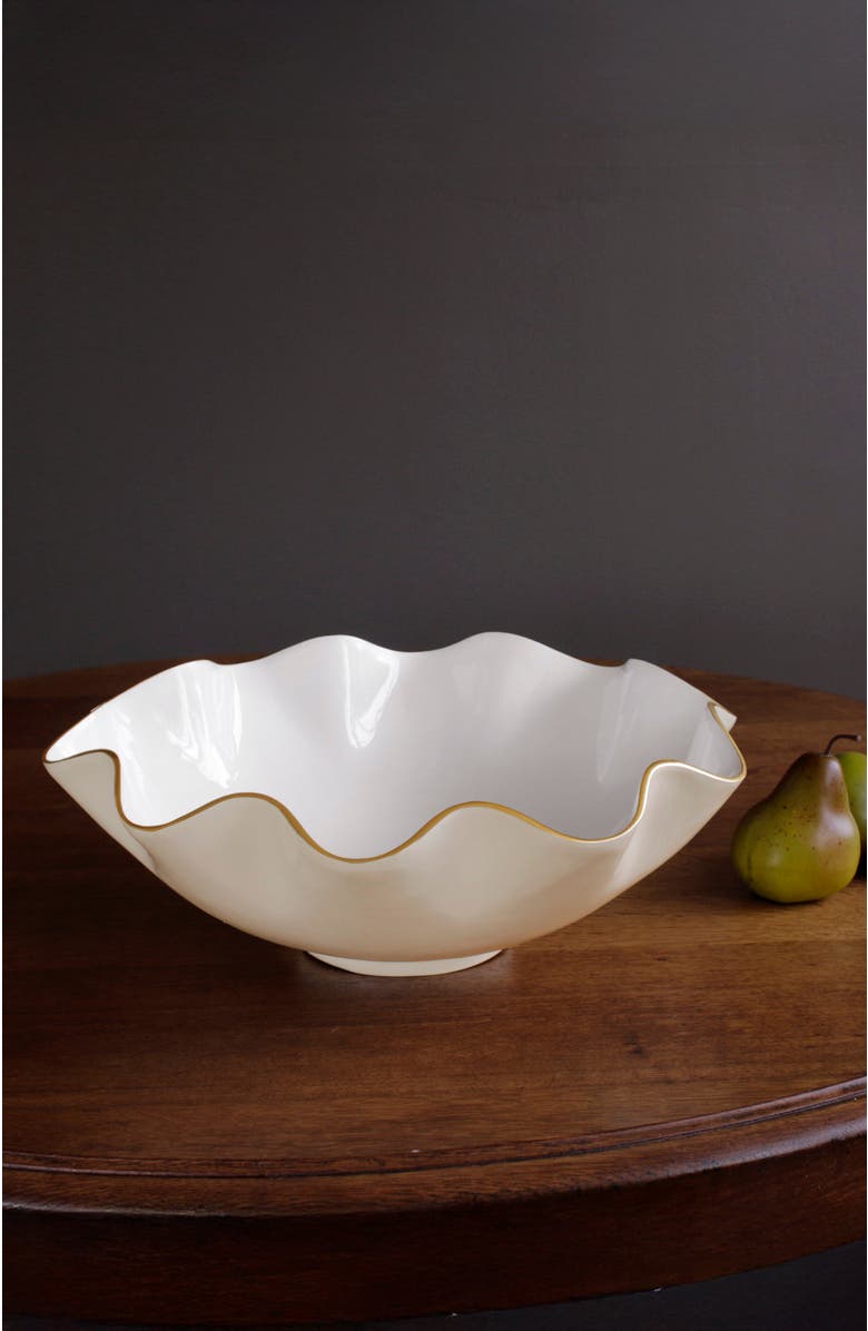 BEATRIZ BALL Collection ENCANTO Carola Extra Large Bowl, Alternate, color, Cream And White