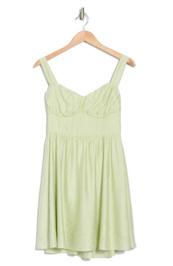 BLU PEPPER BLU PEPPER TIE STRAP FIT & FLARE MINIDRESS