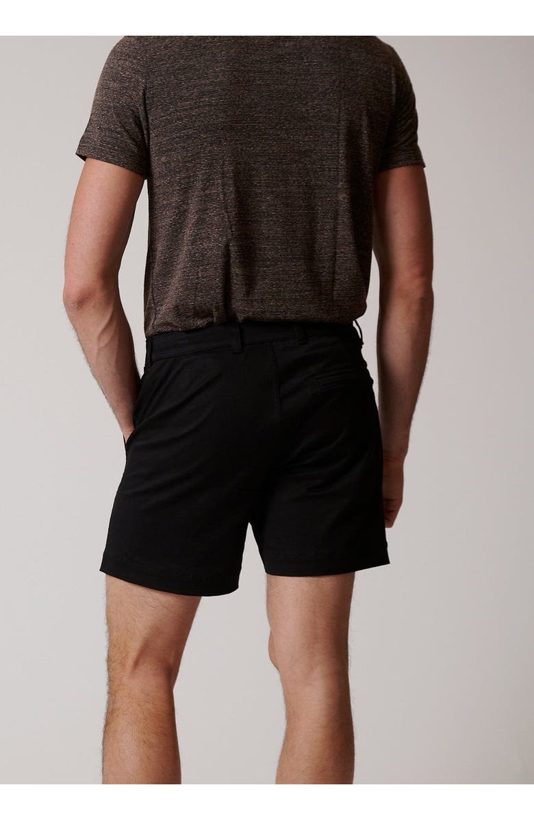 LEISURE LAB Stretch Cotton Chino Shorts, Alternate, color, Onyx Stout