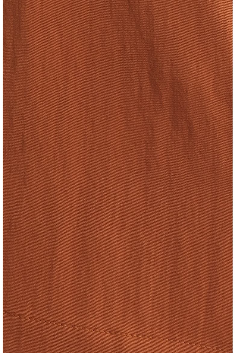 Pleated Sleeveless Button-Up Shirt, Alternate, color, CEDAR SPICE