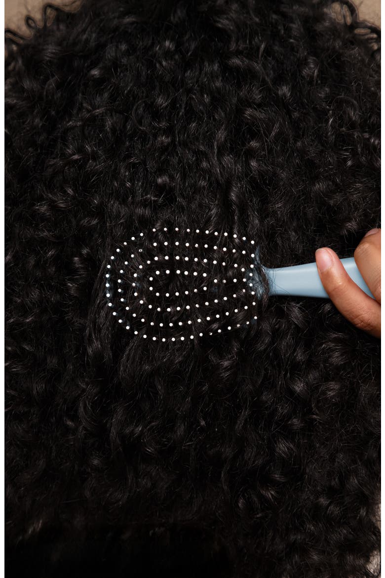 Mini Detangling Flexi Brush, Alternate, color, HAZE BLUE