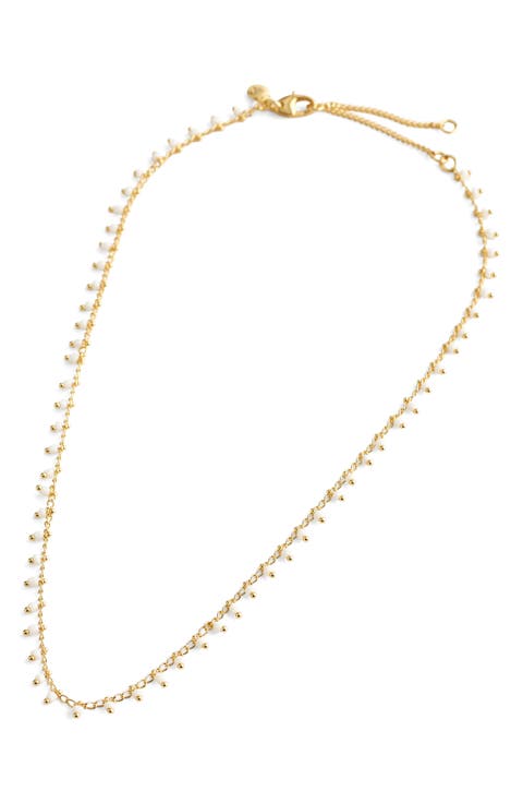 Enamel Chain Choker Necklace.