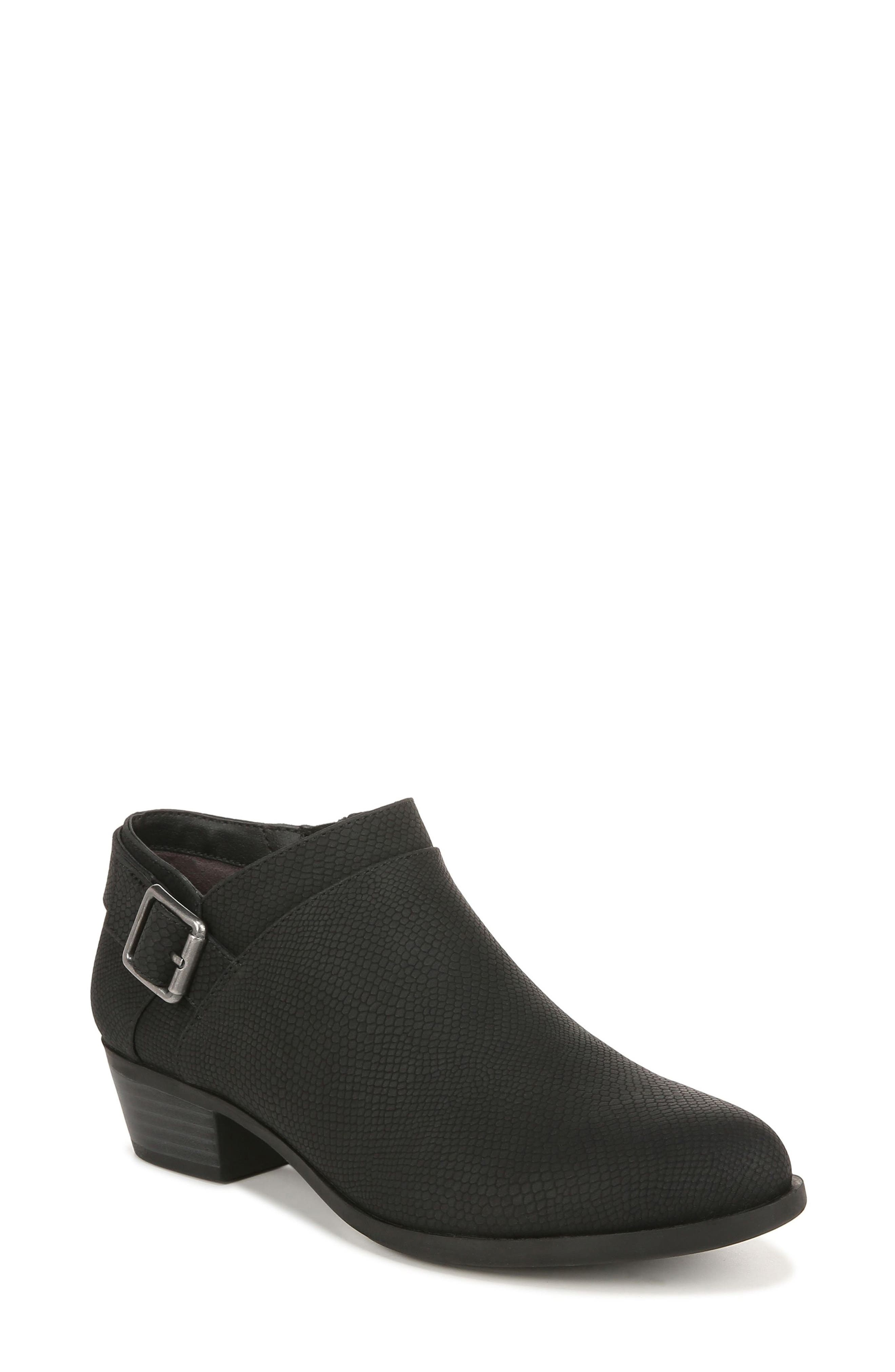 Alexi Buckled Ankle Bootie, Main, color, BLACK