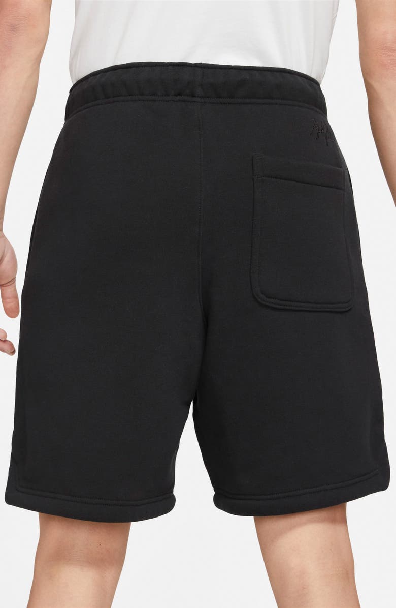 Jordan Essentials Fleece Athletic Shorts, Alternate, color, Black/ White