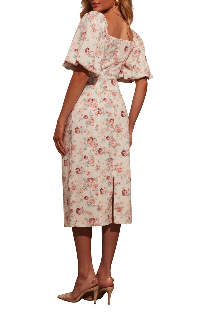 VICI Collection Cornelia Floral Print Puff Sleeve Dress, Alternate, color, 
