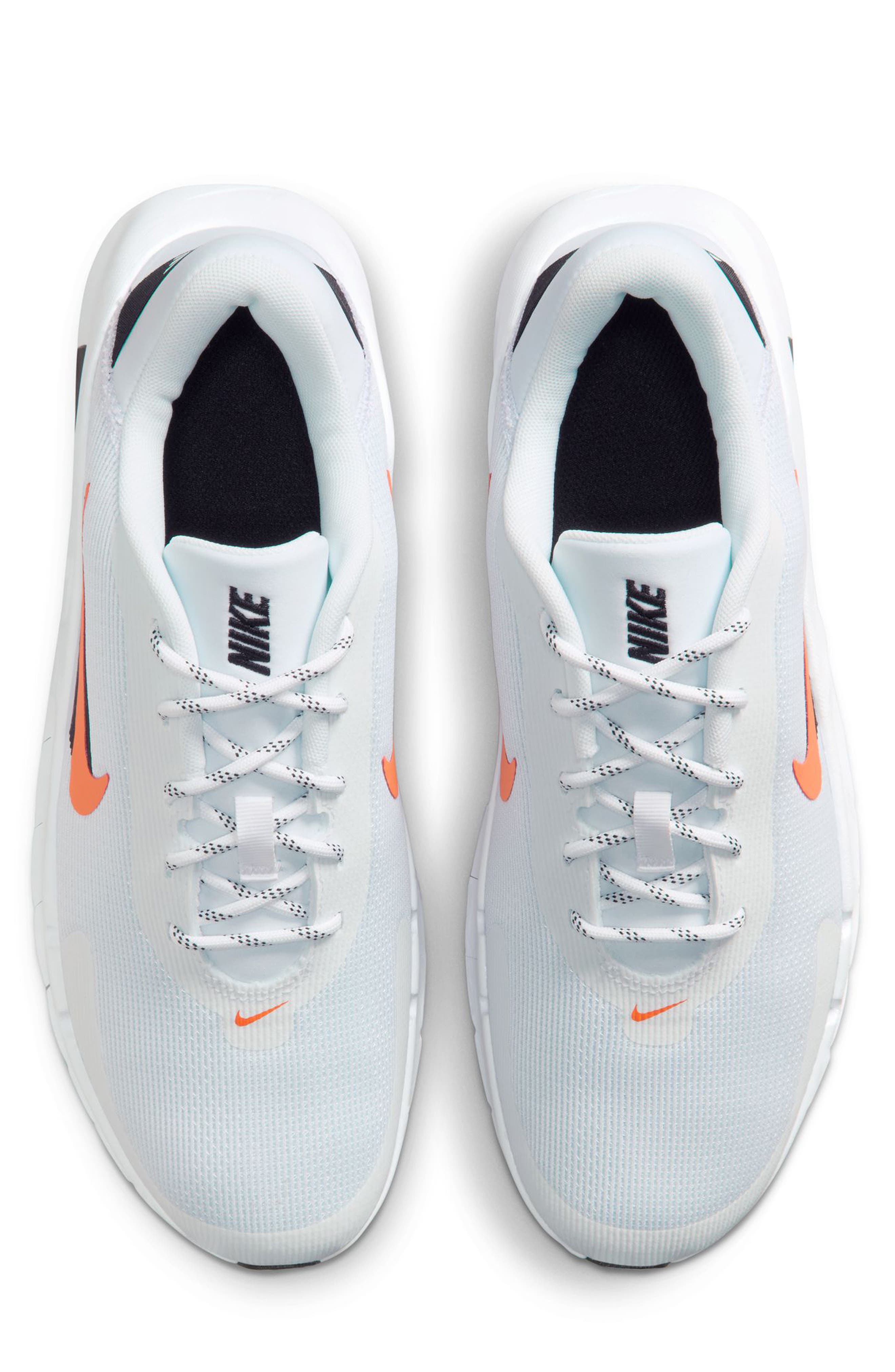 Flex Train Athletic Training Shoe, Alternate, color, WHITE/ SAFETY ORANGE