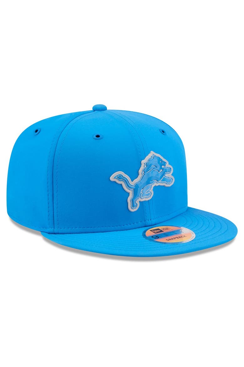 Men's New Era Blue Detroit Lions 2026 Sideline 9FIFTY Snapback Hat, Alternate, color, Blue