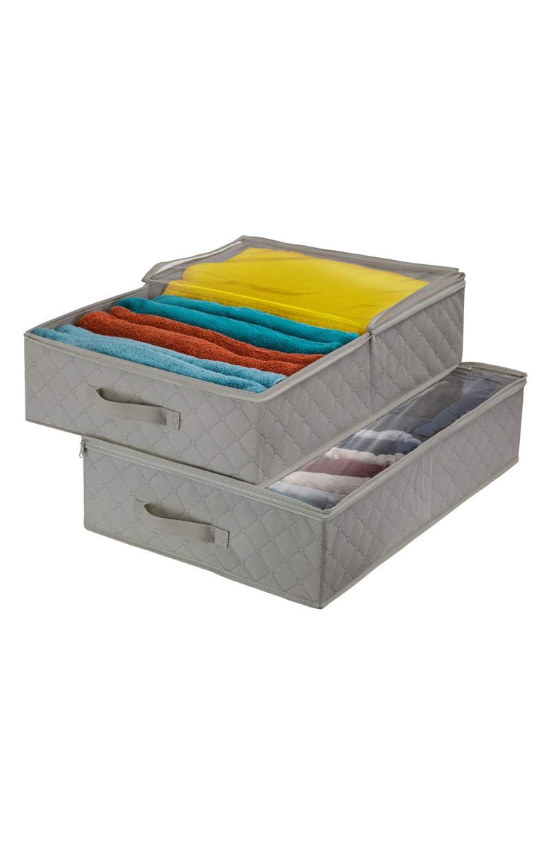 SORBUS Grey Storage Closet Organizer - Pack of 2, Main, color,