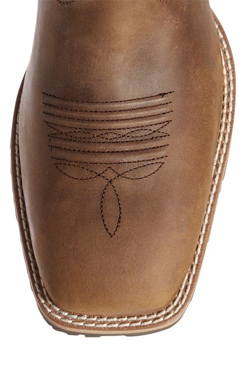 Ariat Men's Hybrid Venttek Western Square Toe Boot In Distressed Tan In Brown