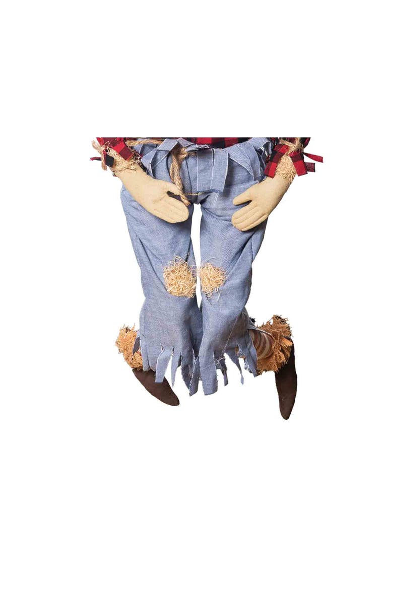 Gallerie II Heyward Scarecrow Folk Art Doll Figurine 24" Collectible Joe Spencer Gathered Traditions, Alternate, color, Red