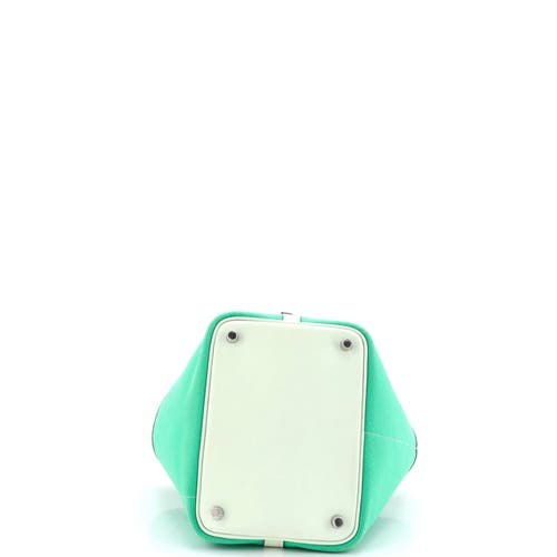 Pre-owned Hermes Hermes Cargo Picotin Lock Bag Canvas And Swift Pm In Green