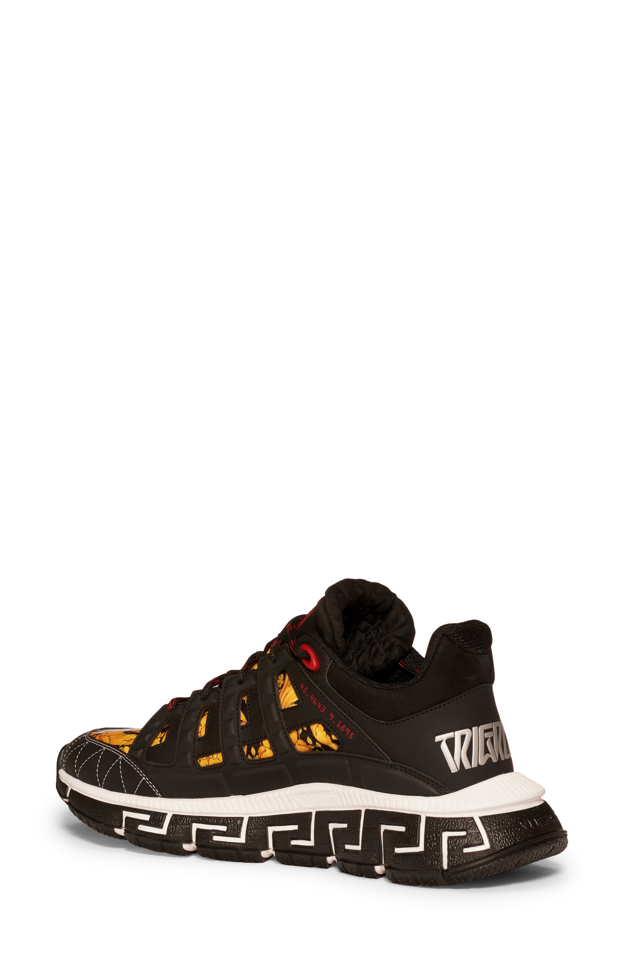 Versace Trigreca Barocco Low Top Sneaker, Alternate, color, 