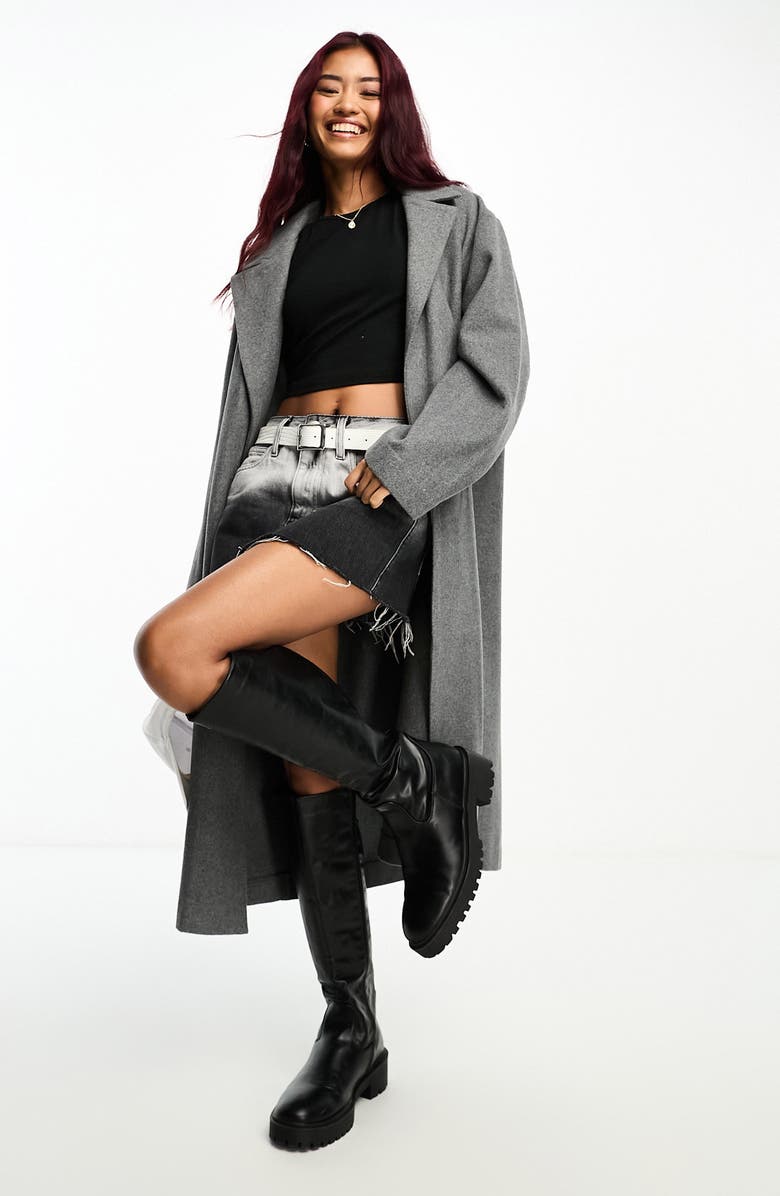 ASOS DESIGN Oversize Longline Coat, Alternate, color, 