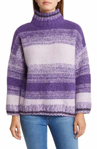 Wit & Wisdom Ombré Stripe Turtleneck Sweater