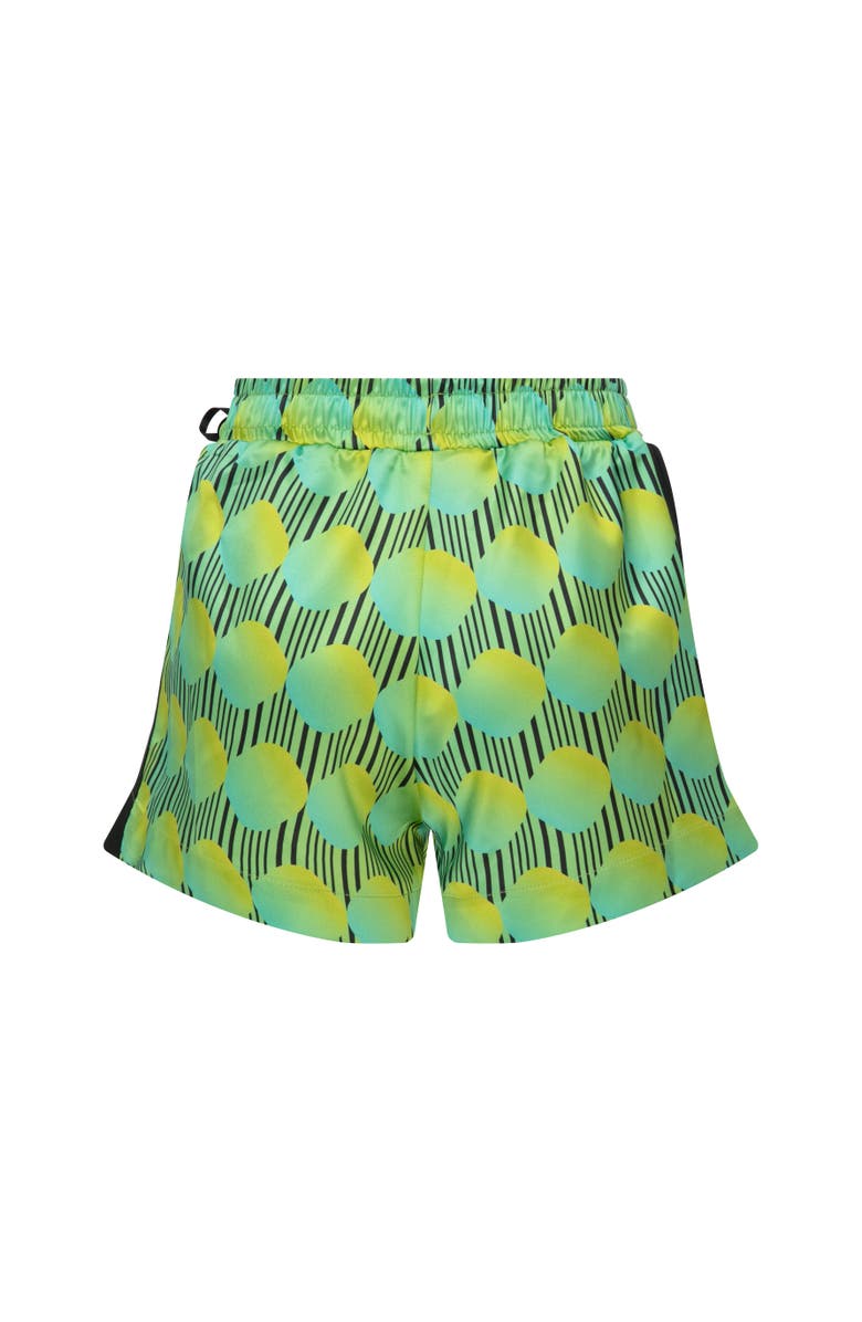 Je Te Veux Jett Polka Dot Elastic Wasited Shorts With Bow Details, Alternate, color, Green