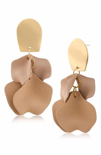 JARDIN Ginkgo Leaf Flutter Drop Earrings