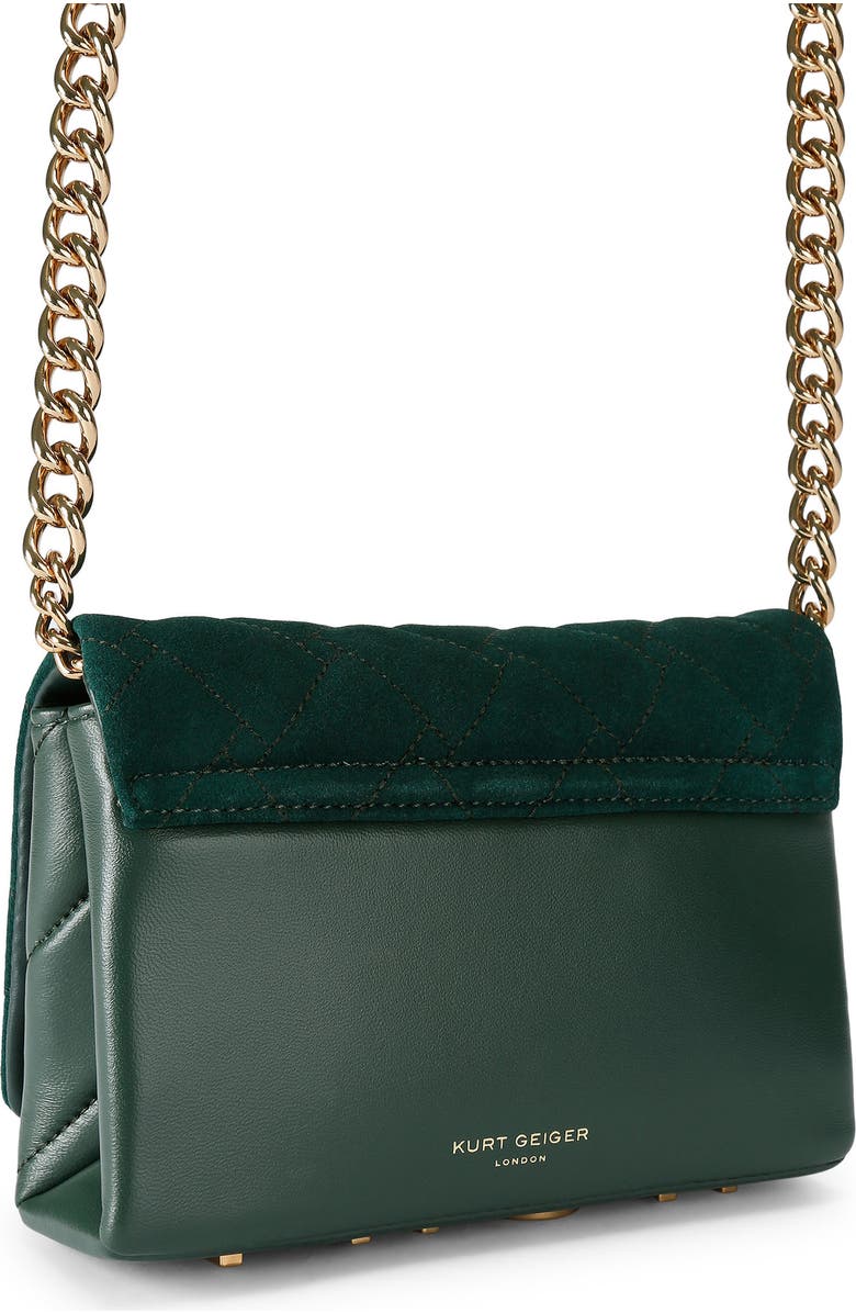 Kurt Geiger London Mini Kensington Crossbody Bag, Alternate, color, Dark Green