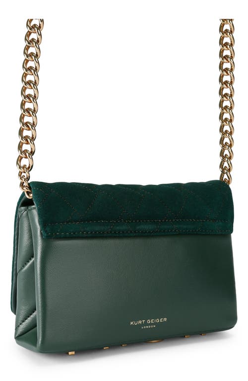 Kurt Geiger London Mini Kensington Crossbody Bag In Green