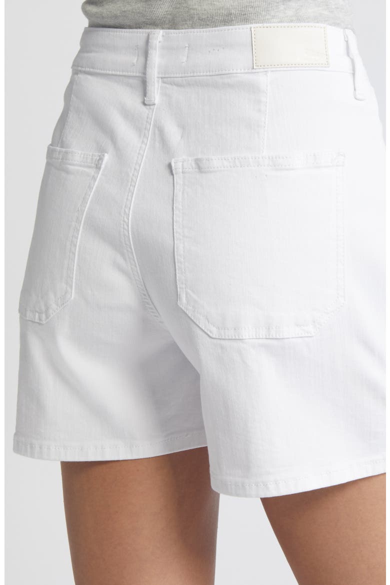 Kylie High Waist Twill Shorts, Alternate, color, WHITE FEATHER BLUE