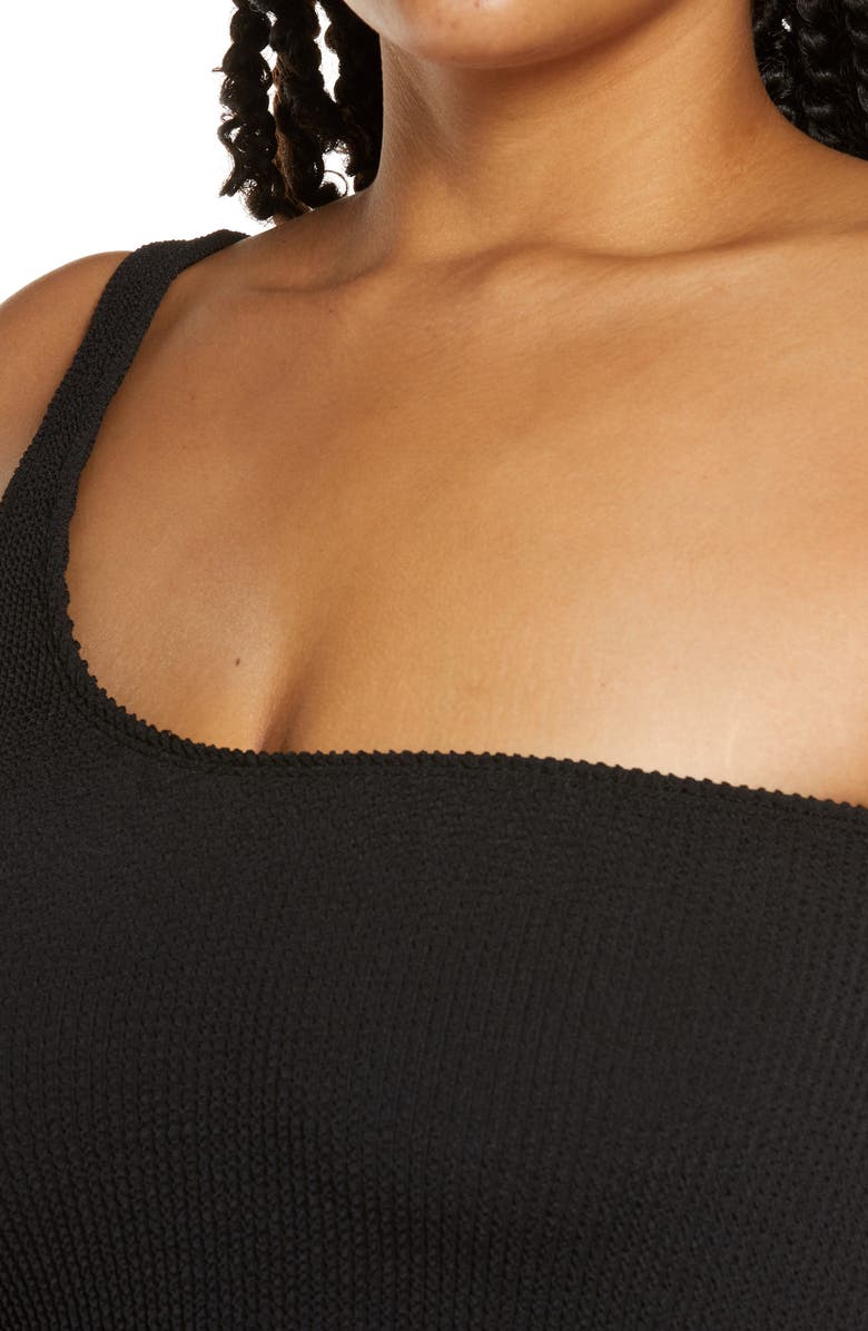 Good American Always Fits One-Shoulder One-Piece Swimsuit, Alternate, color, 