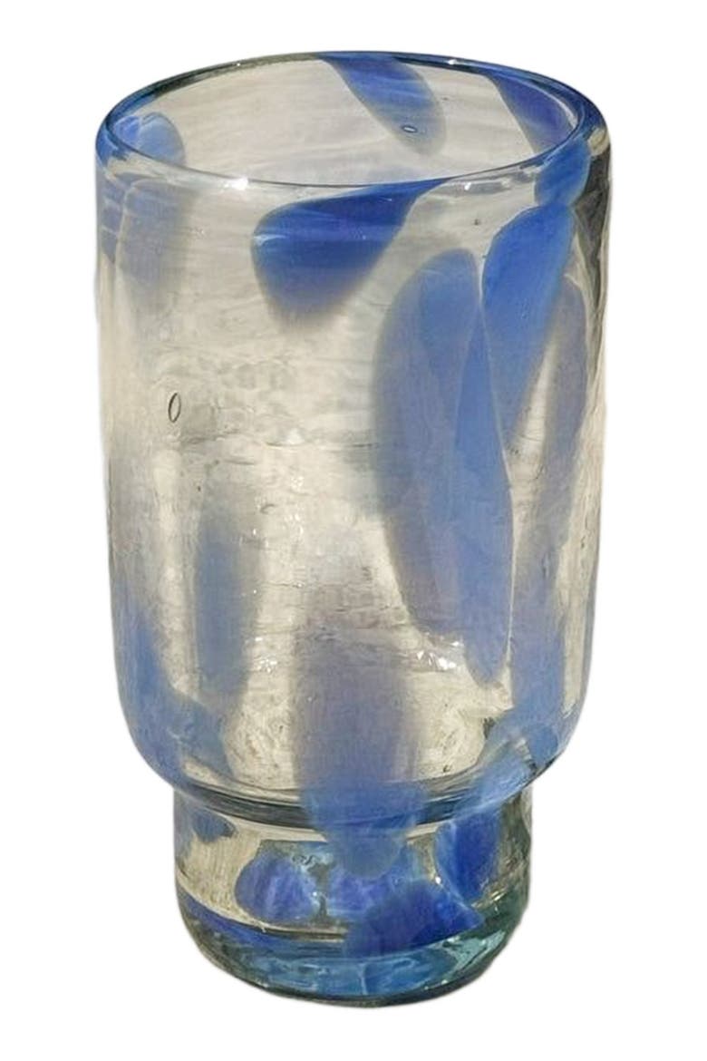 Frida Tall Stackable Glass Blue & Clear - Set of 4, Alternate, color, Blue