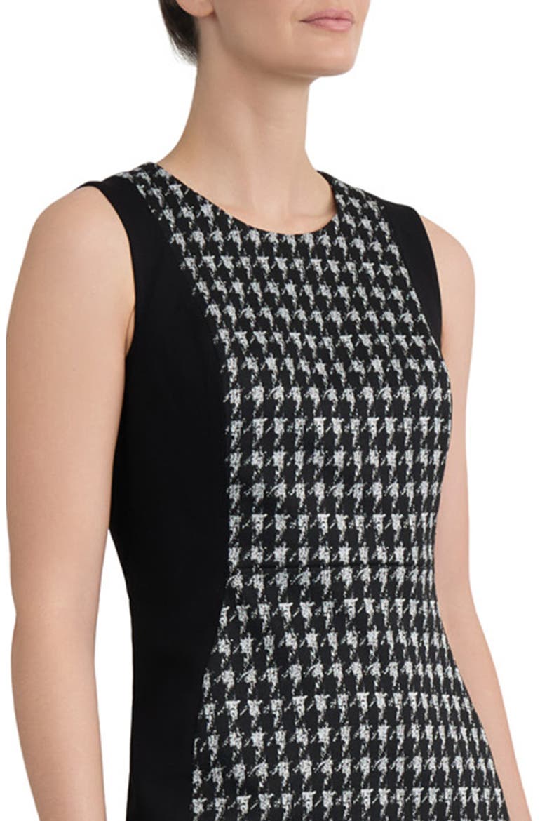 Houndstooth Sheath Dress, Alternate, color, BLACK MULTI