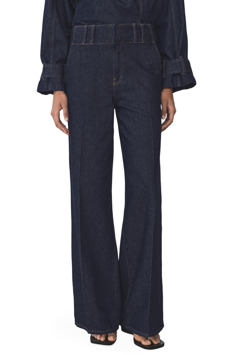 MANGO High Waist Flare Leg Jeans, Main, color, 