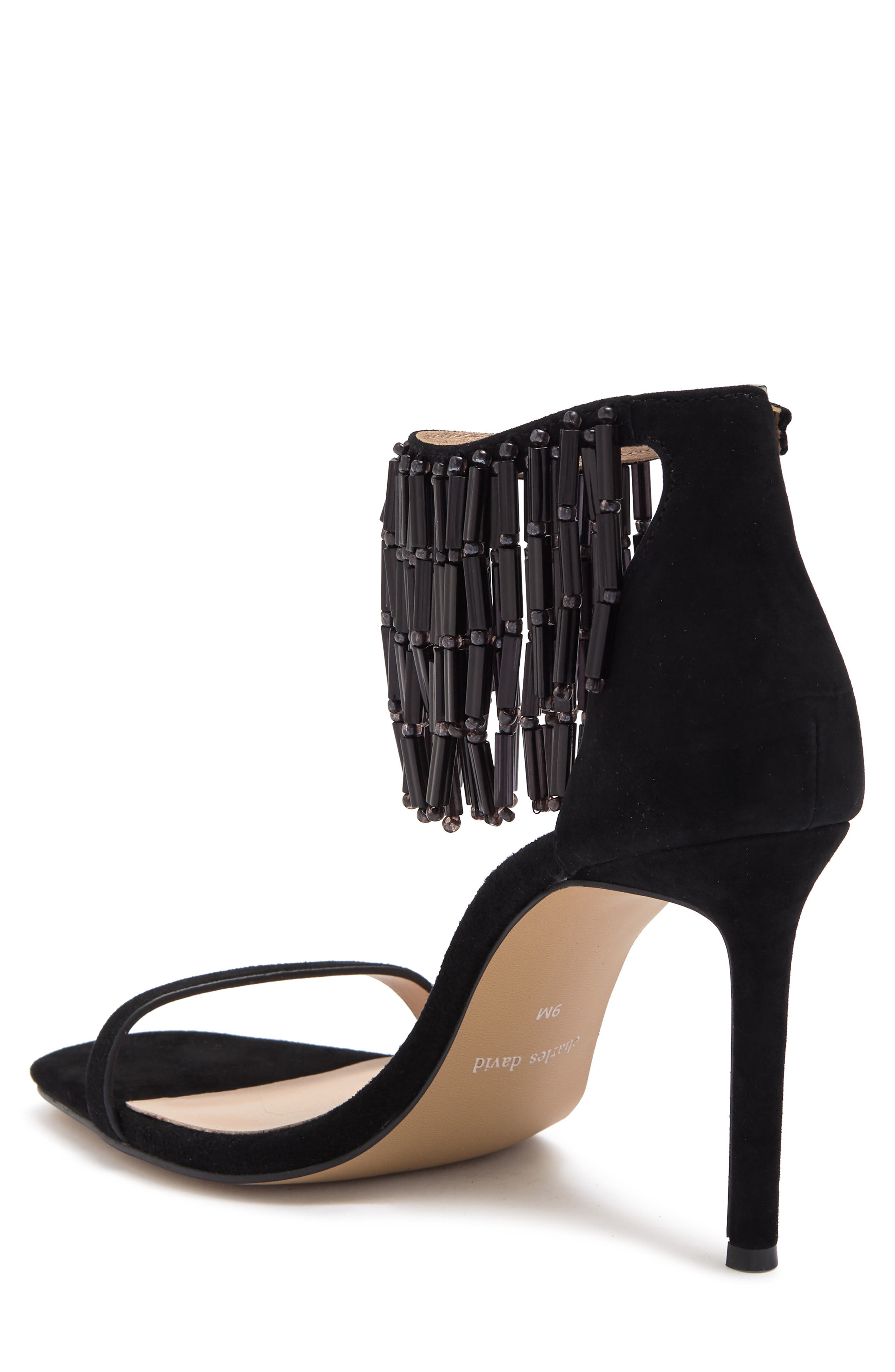 Charles David Enrich Beaded Fringe Sandal, Alternate, color, 