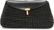 TOTEME Mini T-Lock Knit Leather Clutch