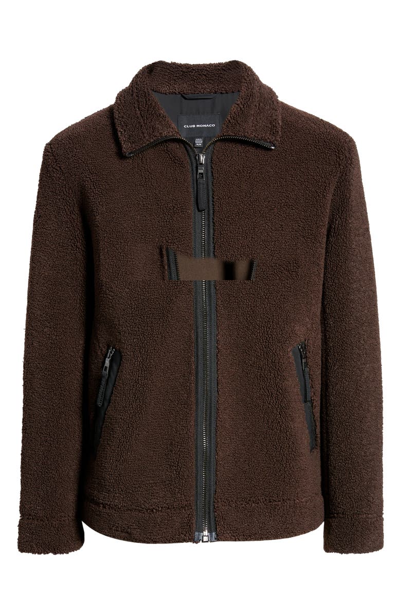 Club Monaco High Pile Fleece Jacket, Alternate, color, 