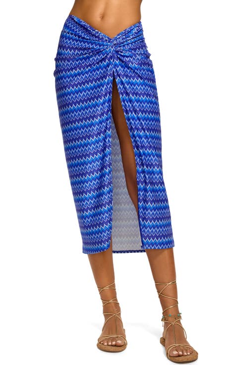 Wave Xana Metallic Cover-Up Skirt