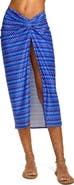 Ramy Brook Wave Xana Metallic Cover-Up Skirt