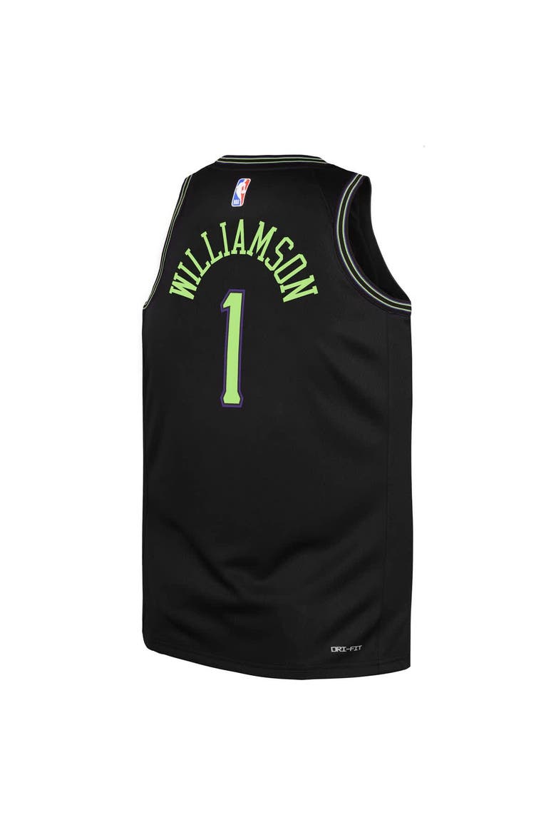 Youth Nike Zion Williamson Black New Orleans Pelicans 2025/26 City Edition Swingman Jersey, Alternate, color, Black