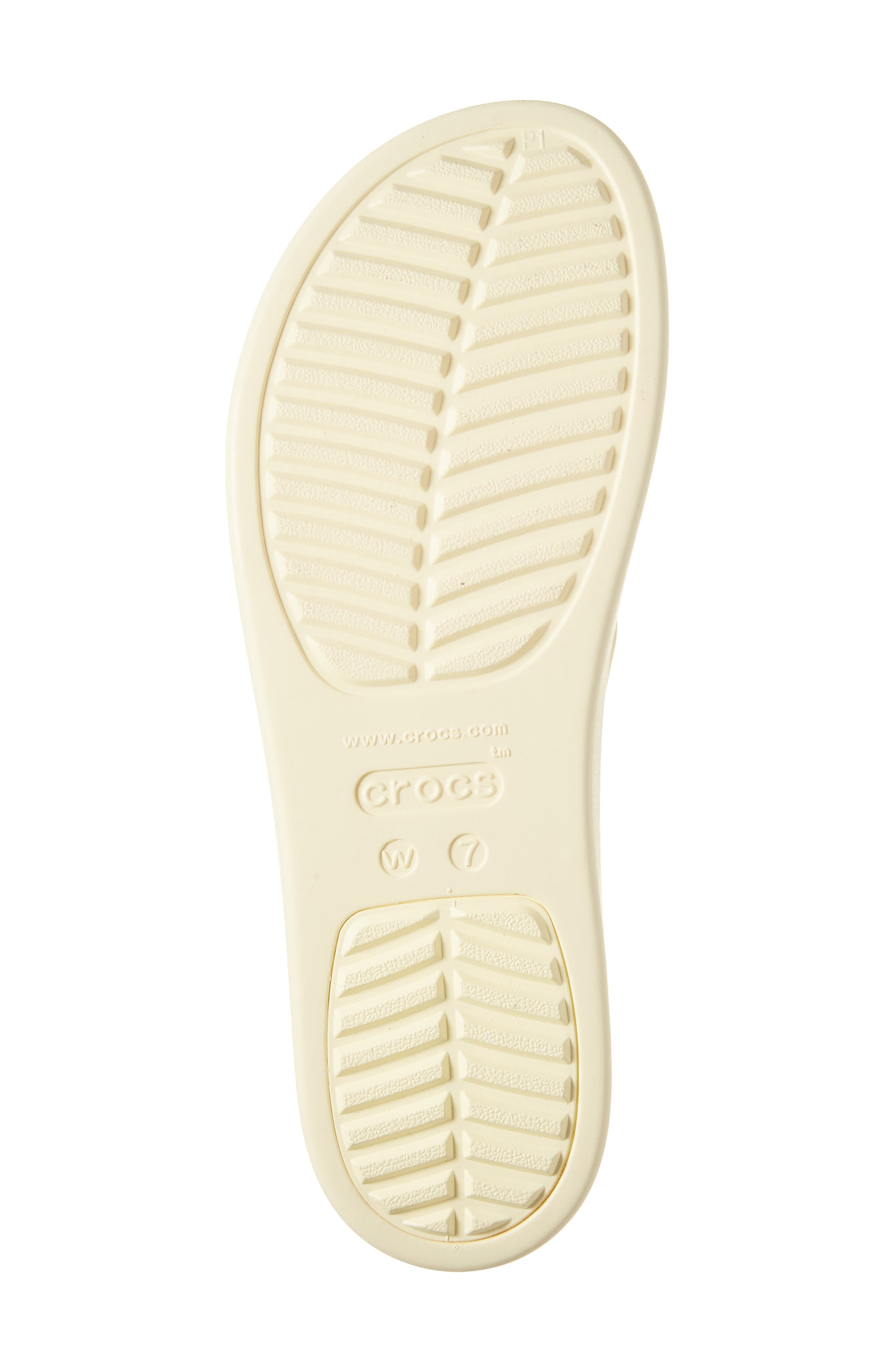 CROCS Brooklyn Slingback Platform Wedge Sandal, Alternate, color, Butter Cream