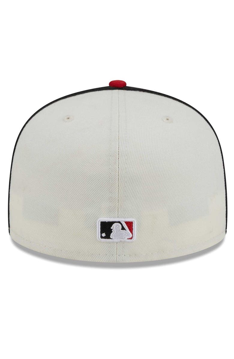 New Era Men's New Era  Cream/Red Cincinnati Reds Chrome Sutash 59FIFTY Fitted Hat, Alternate, color, 