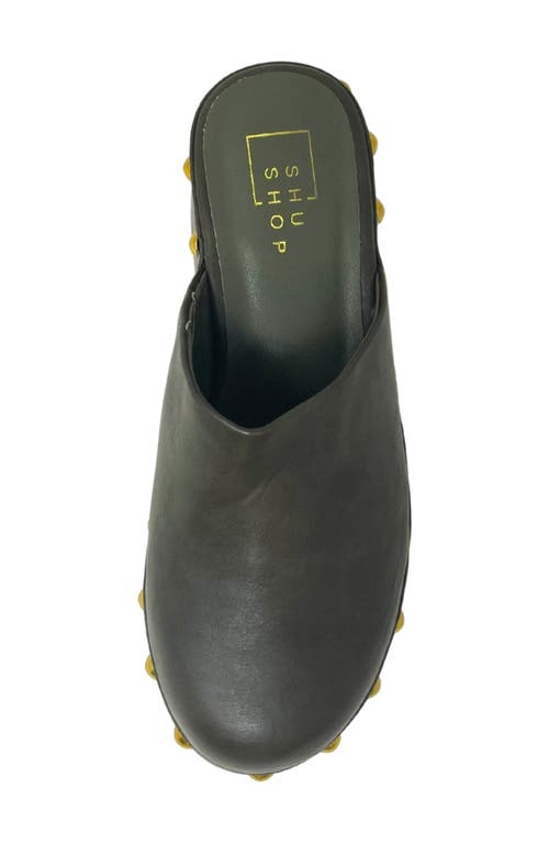 Shushop Lily Platform Mule In Gray